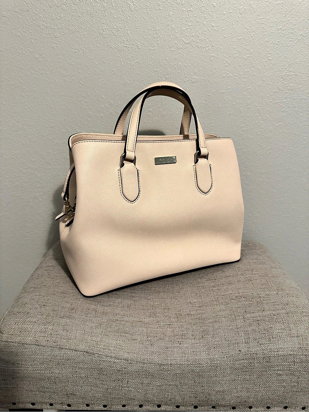Kate Spade Saffiano Shoulder Bag in Pale Pink